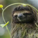 close up of sloth