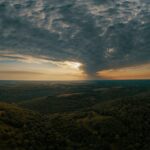 aerial view of mountains