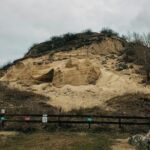eroded sandstone hillside