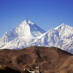 soil and glacier mountains during day