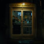 closed door to bar