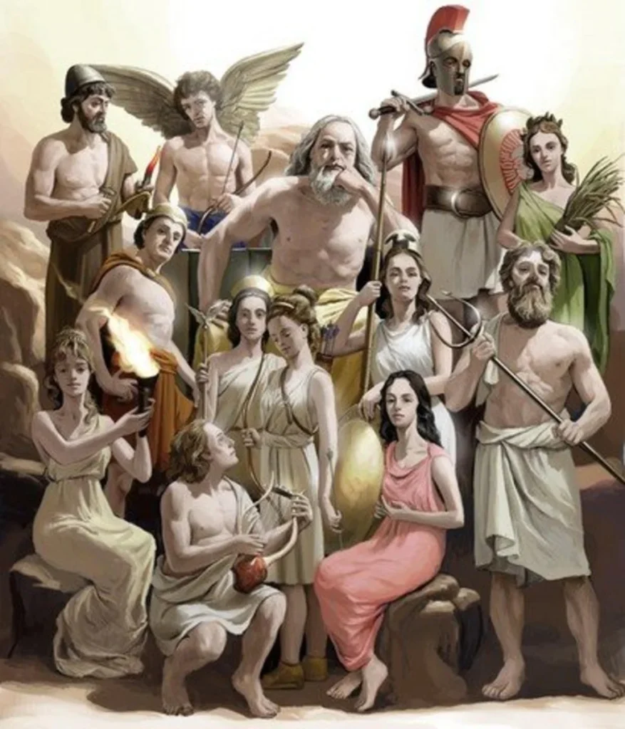 greek-mythology-gods-goddesses-and-heros-877x1024 Erek Erek 2D Arti Mimpi Melihat Banyak Dewa