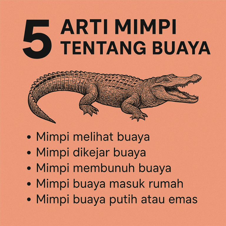 5 Arti Mimpi Tentang Buaya: Makna Tersembunyi di Balik Ketakutan