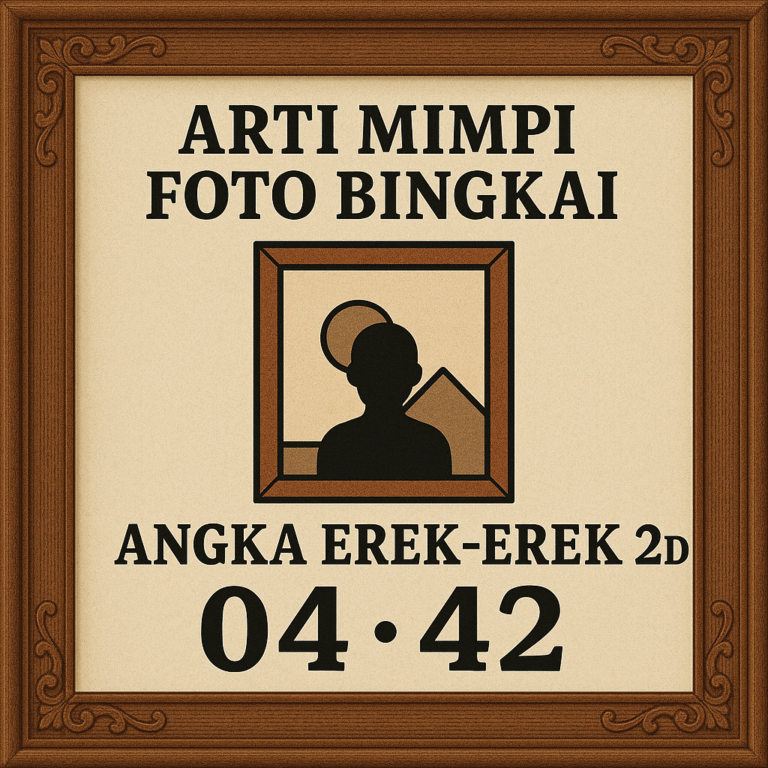 Ilustrasi mimpi tentang bingkai foto lengkap dengan angka erek-erek 2D 3D 4D