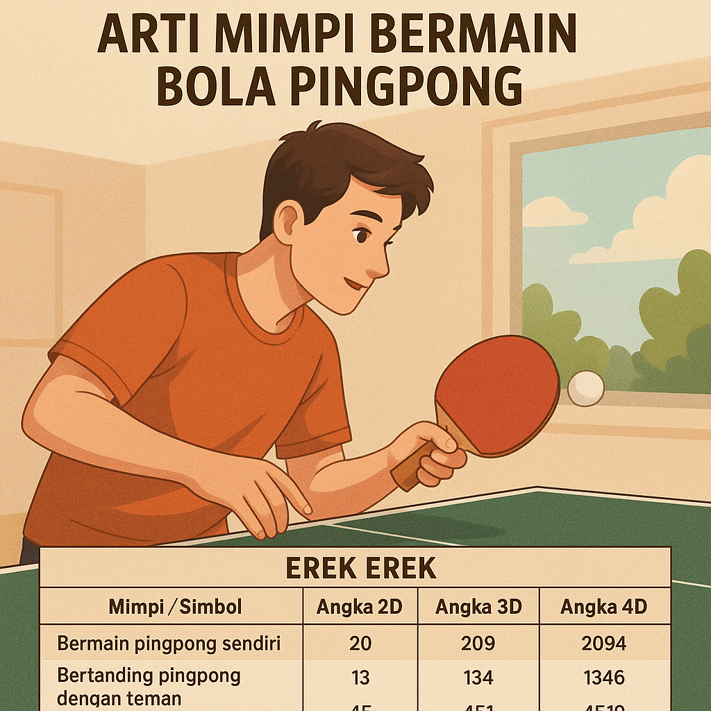 Arti Mimpi Bermain Bola Pingpong: Makna, Pertanda & Pesan Tersembunyi