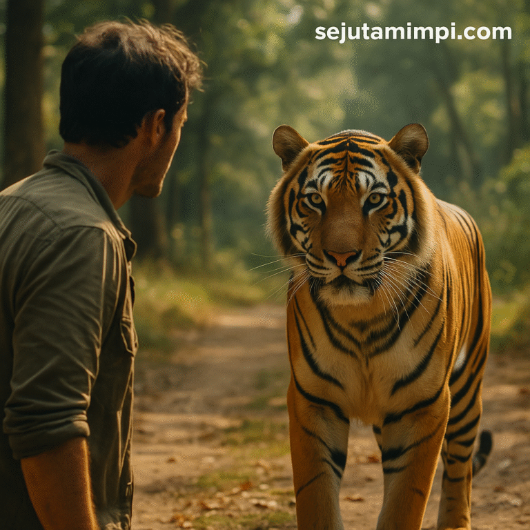 Temukan arti mimpi bertemu harimau lengkap dengan tafsir primbon dan angka Erek Erek 2D 3D 4D yang dipercaya membawa hoki dan pertanda besar.