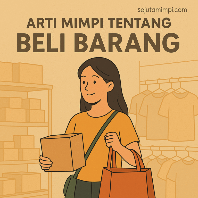 Ilustrasi mimpi beli barang di pasar—simbol pilihan hidup, rezeki, dan tantangan dalam mengambil keputusan.