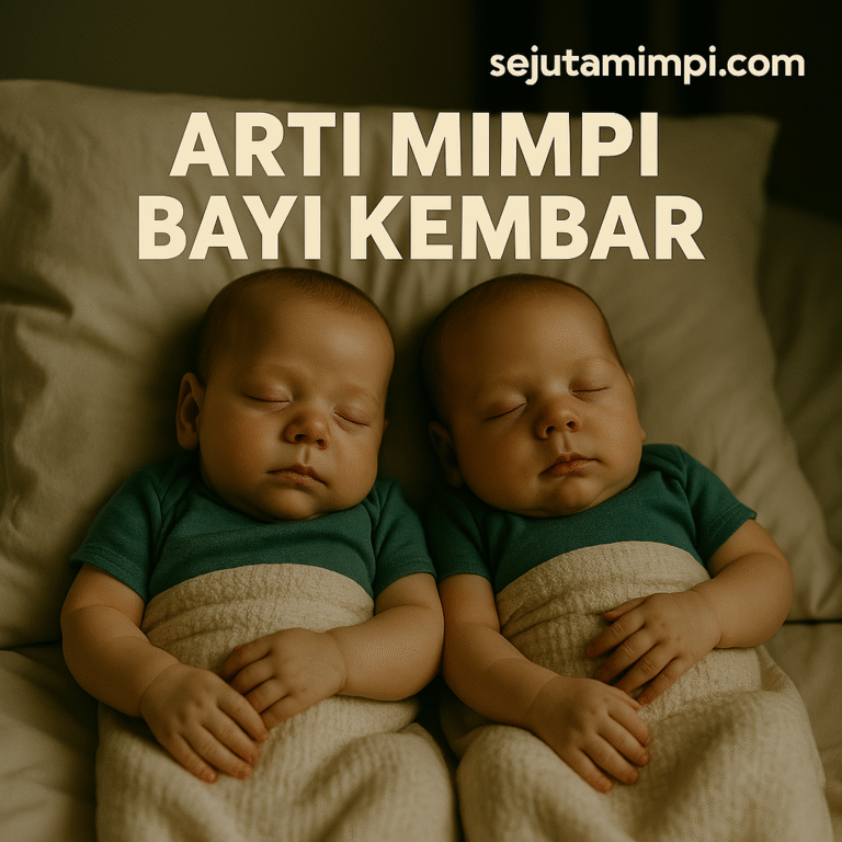 Gambar ilustrasi arti mimpi bayi kembar dan tafsir angka keberuntungan 2D 3D 4D.