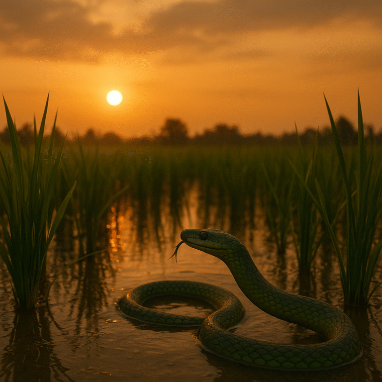 Arti mimpi ular sawah sebagai pertanda rezeki, tafsir primbon Jawa, psikologi mimpi, dan makna spiritual lengkap dengan erek erek 2D 3D 4D