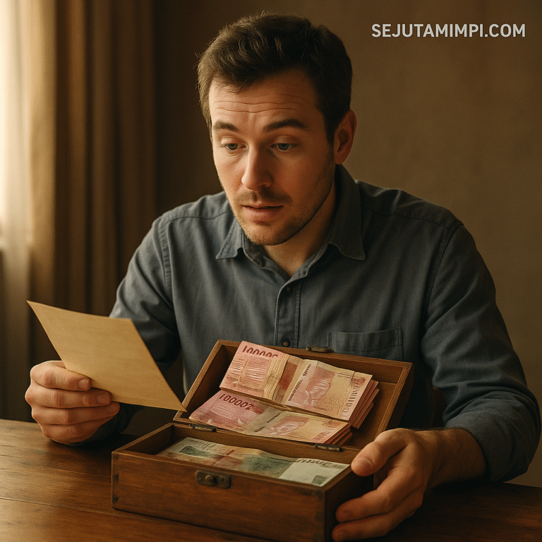 Ilustrasi mimpi dapat warisan menggambarkan makna simbolik dan spiritual tentang rezeki, nilai hidup, tanggung jawab, dan tafsir mimpi yang mendalam.