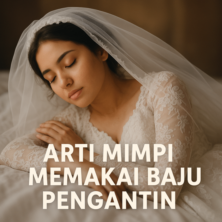 Arti mimpi memakai baju pengantin pertanda perubahan besar, kebahagiaan, dan keberuntungan lengkap dengan tafsir primbon serta erek erek 2D3D4D.