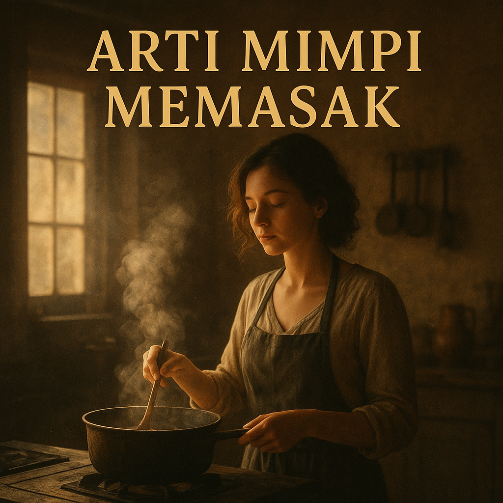 Arti mimpi memasak tafsir lengkap primbon psikologi Islam rezeki dan angka erek-erek 2D 3D 4D paling akurat terbaru.