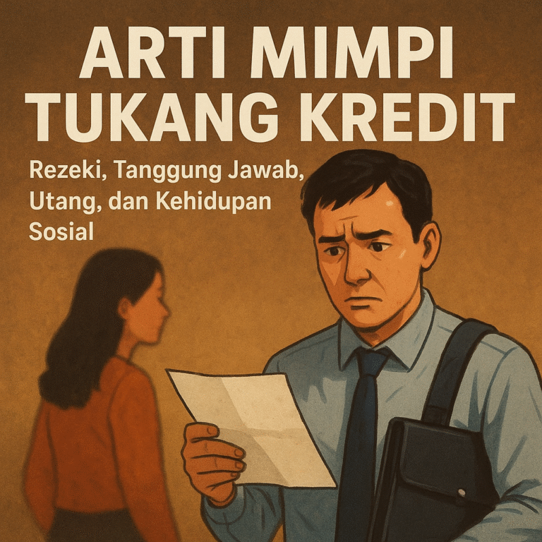 Arti mimpi tukang kredit menandakan rezeki, tanggung jawab, utang, dan angka erek erek 2D 3D 4D yang membawa makna kehidupan.