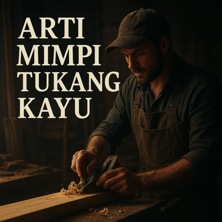 Arti mimpi tukang kayu lengkap tafsir primbon, psikologis, dan erek erek 2D 3D 4D makna kehidupan, pekerjaan, dan rezeki yang penuh harapan.