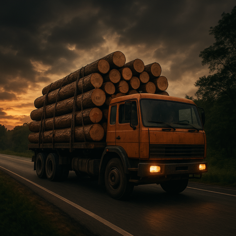 Arti mimpi truk muat kayu melambangkan rezeki, usaha, tanggung jawab, dan perjalanan hidup menurut primbon, psikologi, dan tafsir Islam.