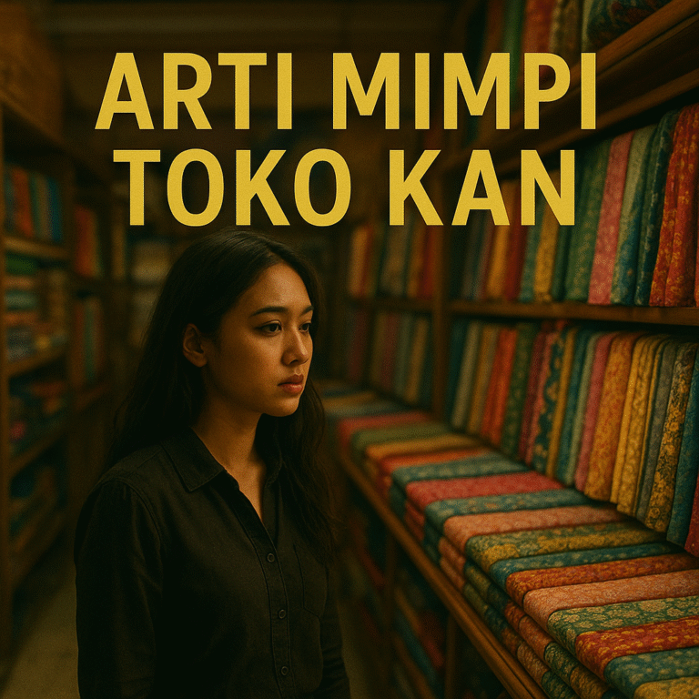 Ilustrasi arti mimpi toko kain menurut primbon Jawa, psikologi, dan Islam dengan tafsir lengkap serta angka erek erek 2D 3D 4D rezeki dan keberuntungan.