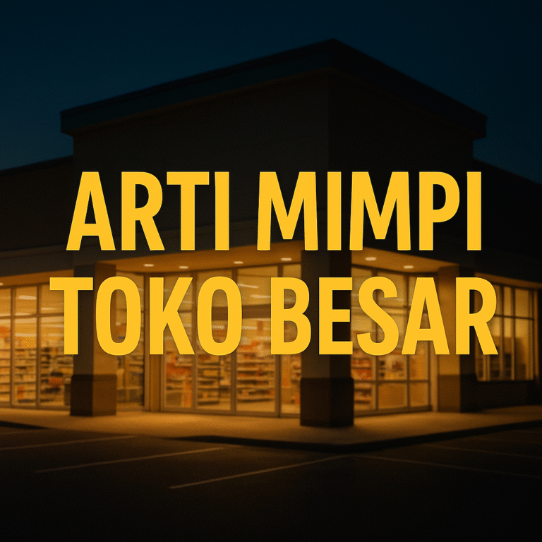 Arti mimpi toko besar lengkap dengan tafsir rezeki, peluang, pertanda kehidupan, dan erek erek togel 2D 3D 4D terbaru.