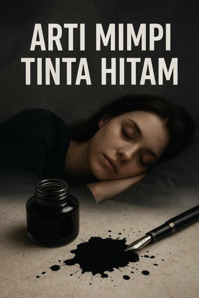 Arti mimpi tinta hitam tafsir primbon Jawa psikologi lengkap dengan angka erek-erek 2D 3D 4D penuh makna simbol rahasia dan keberuntungan hidup.