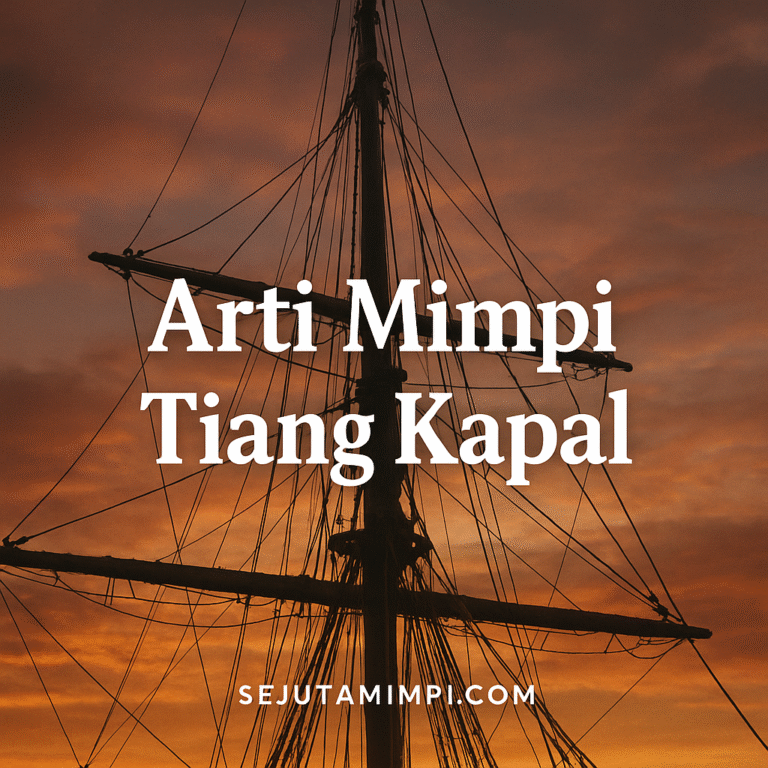 Arti mimpi tiang kapal tafsir primbon Jawa psikologi dan erek erek 2D 3D 4D lengkap simbol keberuntungan rezeki tujuan hidup perjalanan besar.
