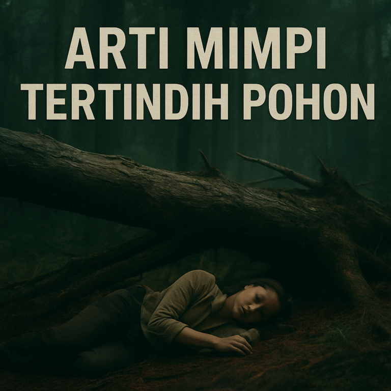 Arti mimpi tertindih pohon menandakan tekanan hidup, ujian, rezeki besar, dan perubahan penting menurut primbon Jawa dan psikologi