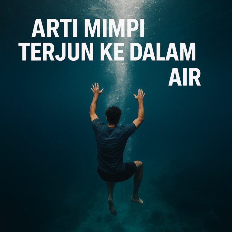 Arti mimpi terjun ke dalam air melambangkan keberanian menghadapi emosi, rezeki, dan perjalanan hidup berdasarkan tafsir primbon dan psikologi.