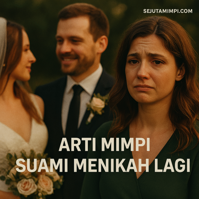 Ilustrasi perempuan sedih melihat suaminya menikah lagi dalam mimpi – arti mimpi suami menikah lagi.