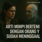 Ilustrasi arti mimpi bertemu dengan orang yang sudah meninggal lengkap dengan makna spiritual, pesan batin, dan tafsir angka erek-erek 2D 3D 4D.