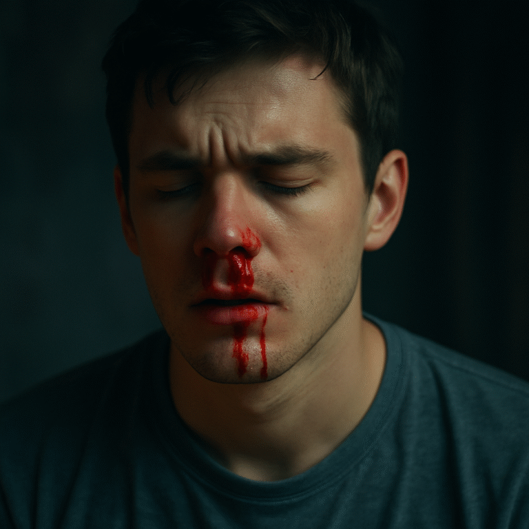 Ilustrasi arti mimpi hidung berdarah menurut primbon dan psikologi lengkap dengan tafsir positif dan negatif serta angka keberuntungan erek erek 2D3D4D.