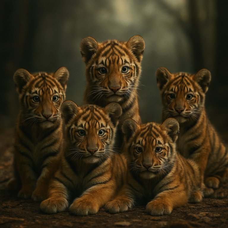 Gambar anak harimau banyak simbol mimpi penuh makna tentang kekuatan tersembunyi, perlindungan, tanggung jawab besar, dan keberuntungan spiritual