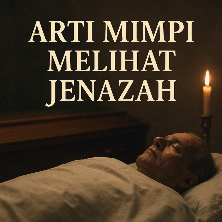 Ilustrasi arti mimpi melihat jenazah sebagai simbol perubahan hidup, pertanda rezeki, dan makna spiritual berdasarkan tafsir primbon dan psikologi.