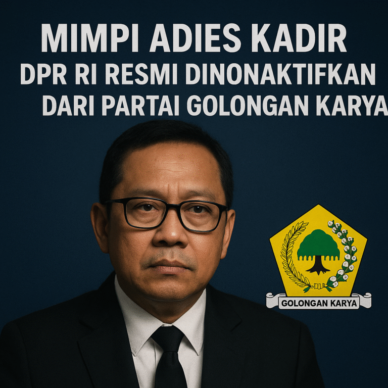 Mimpi Adies Kadir DPR RI Resmi Dinonaktifkan dari Partai Golongan Karya arti tafsir psikologis spiritual tradisional dan erek erek angka