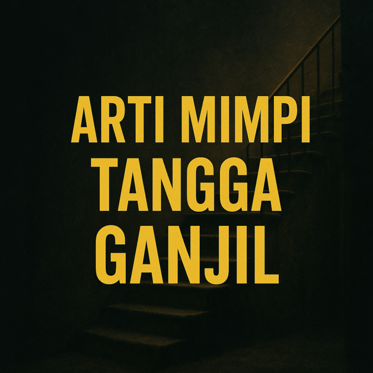 Ilustrasi mimpi tangga ganjil dengan makna simbolis dan angka keberuntungan