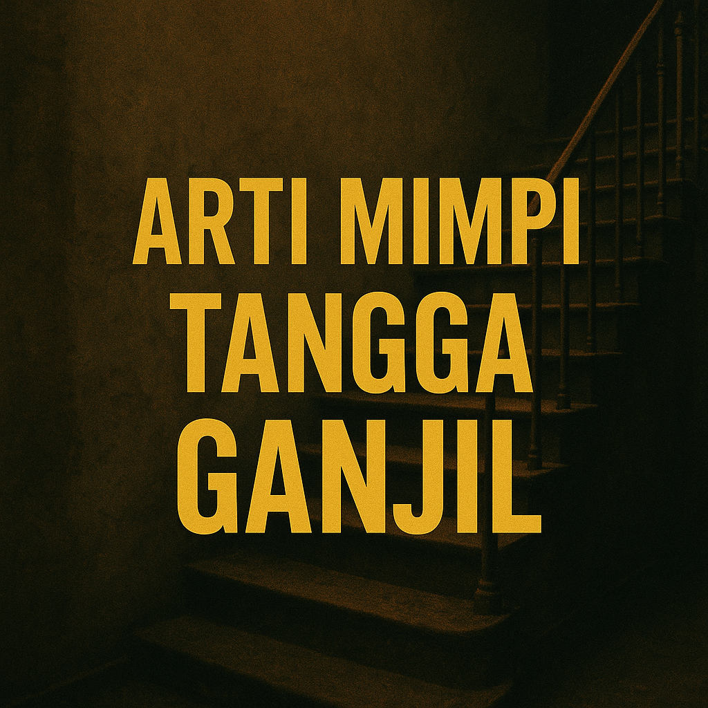 Ilustrasi mimpi tangga ganjil dengan makna simbolis dan angka keberuntungan