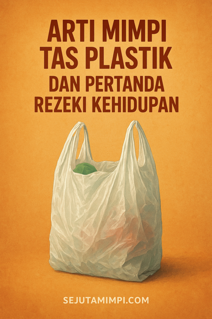 Ilustrasi arti mimpi tas plastik penuh makna
