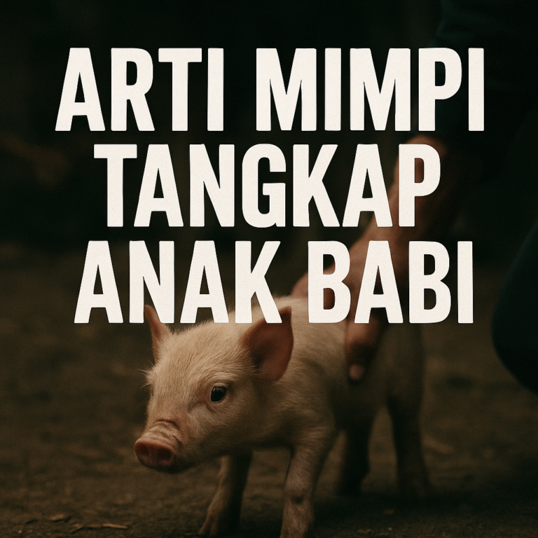 Arti mimpi tangkap anak babi melambangkan peluang kecil yang penuh makna
