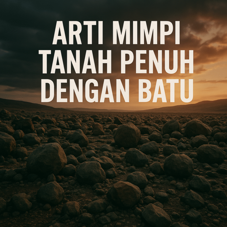 Gambaran tanah penuh batu yang memberi tafsir arti mimpi dan rahasia angka keberuntungan