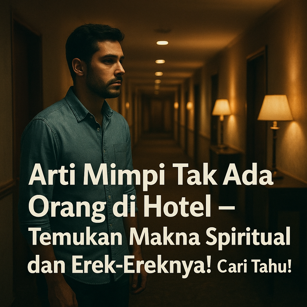 Arti Mimpi Tak Ada Orang di Hotel – Tafsir Spiritual dan Erek-Erek Lengkap