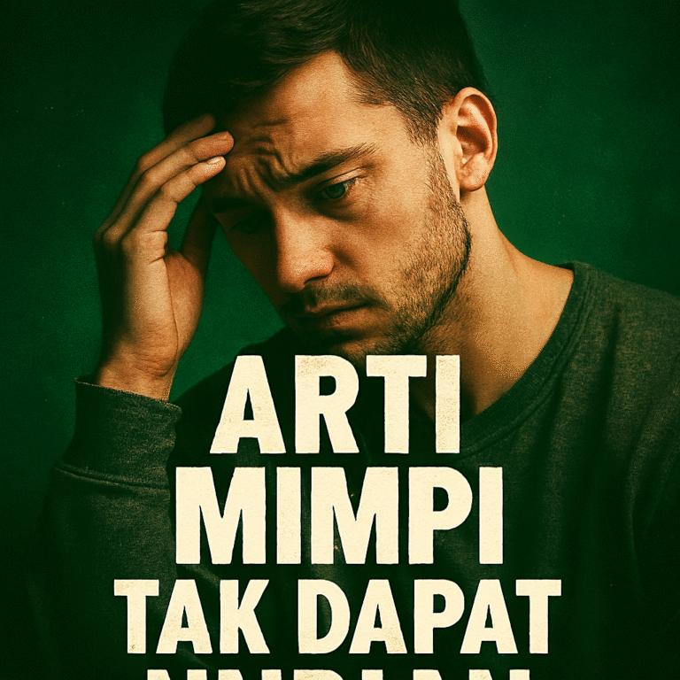 Arti Mimpi Tak Dapat Undin