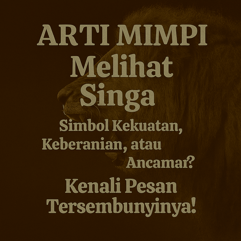 Menguak Misteri di Balik "Raja Hutan": Arti Mimpi Melihat Singa