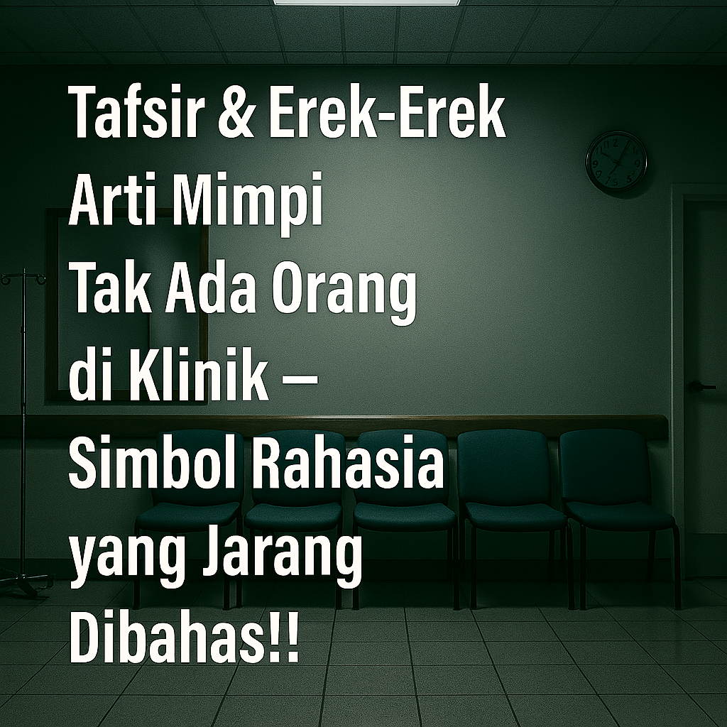 Arti Mimpi Tak Ada Orang di Klinik 