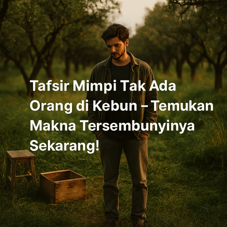 Tafsir Mimpi Tak Ada Orang di Kebun – Makna dan Pesan Spiritual yang Perlu Diketahui