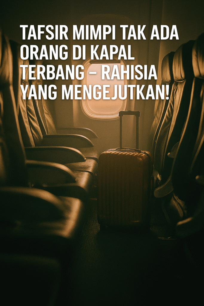 Mimpi Kapal Terbang Kosong: Tafsir dan Angka Erek-Erek