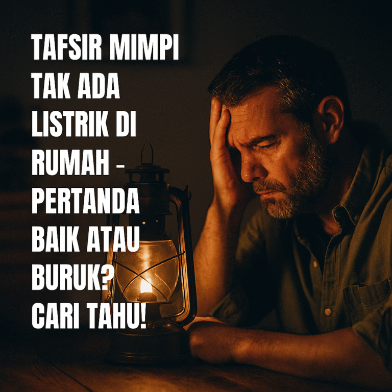 Tafsir Mimpi Tak Ada Listrik di Rumah – Makna Spiritual dan Angka Erek Erek
