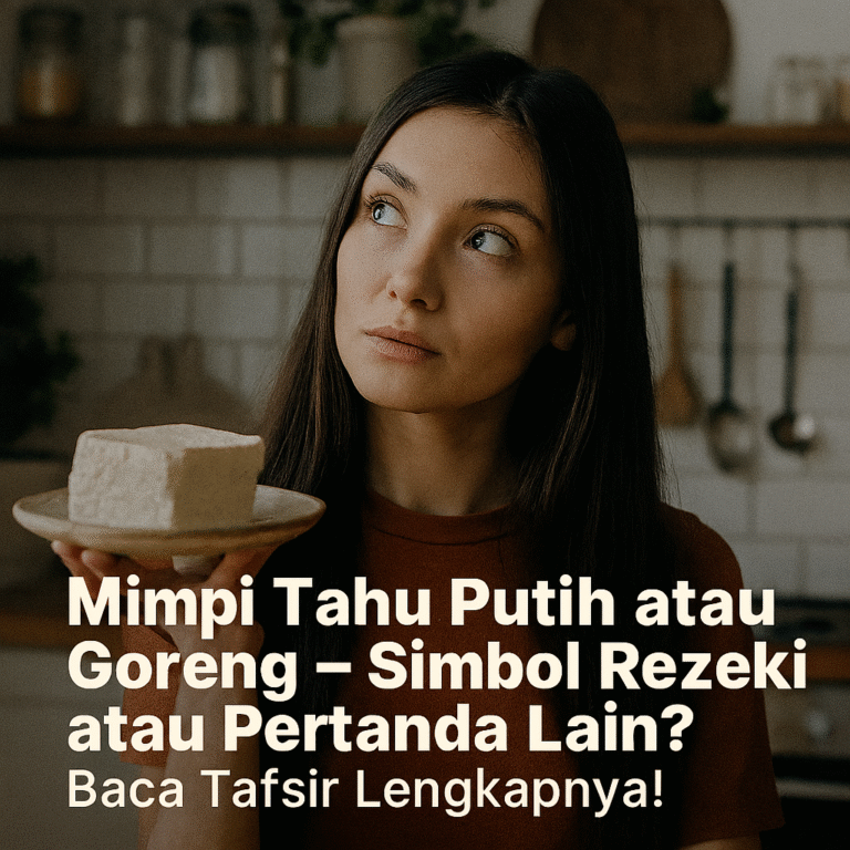 Mimpi Tahu Putih dan Goreng – Tafsir, Makna Spiritual, dan Angka Erek-Erek 2D 3D 4D