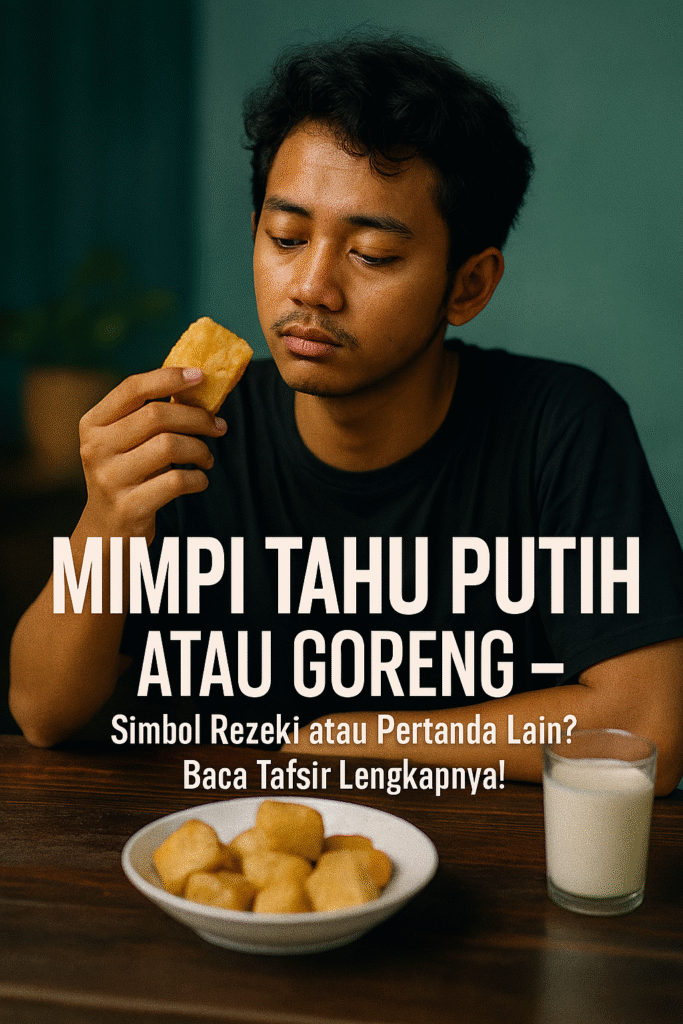Mimpi Tahu Putih dan Goreng – Tafsir, Makna Spiritual, dan Angka Erek-Erek 2D 3D 4D