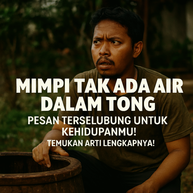 Foto Tong Kosong tanpa Air – Simbol Kekosongan Emosi dan Pesan Spiritual