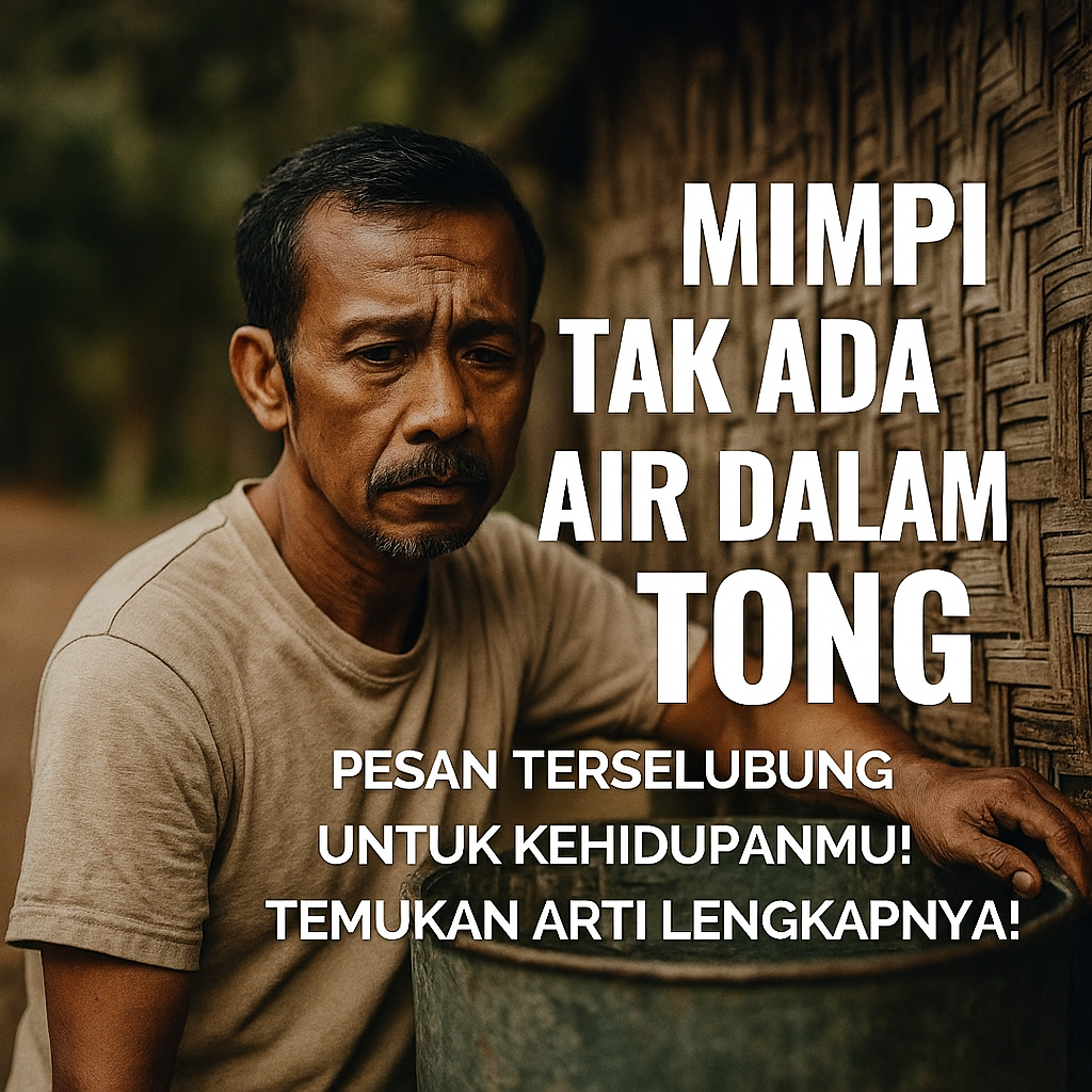 Temukan arti mimpi tong kosong tanpa air! Simbol kehidupan, emosi, dan pesan spiritual untuk mengisi kembali semangat hidupmu.