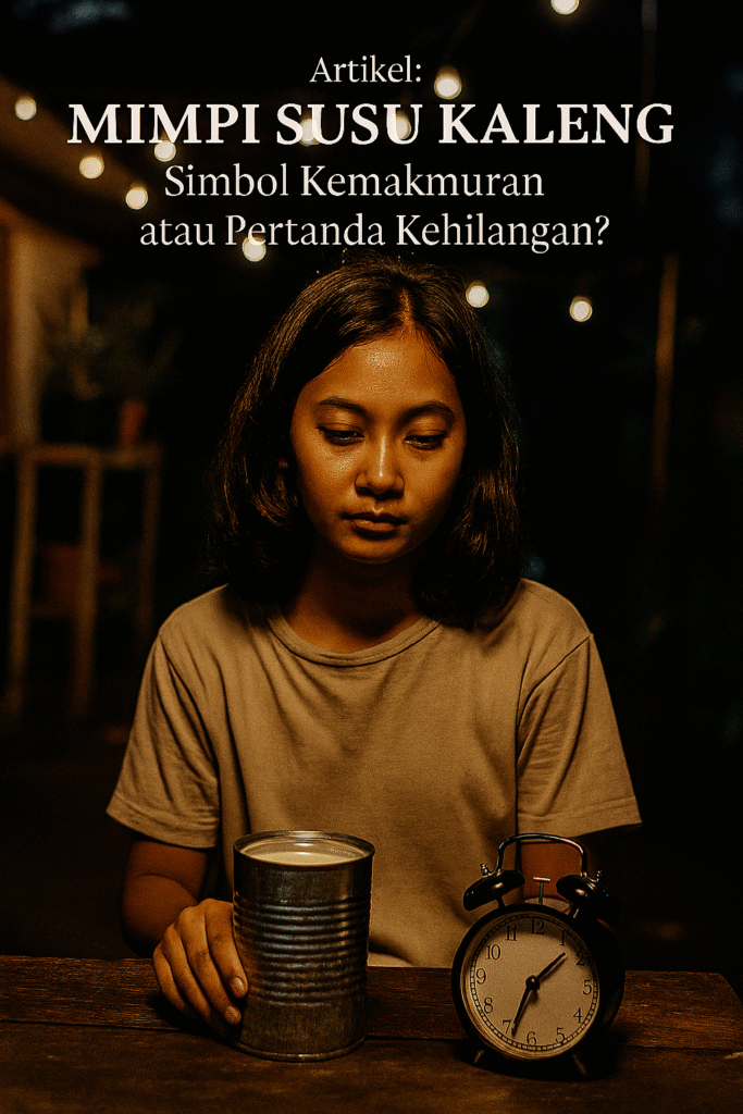 Mimpi Susu Kaleng: Simbol Rezeki atau Kehilangan