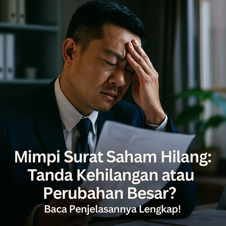 Arti Mimpi Surat Saham Hilang dan Maknanya