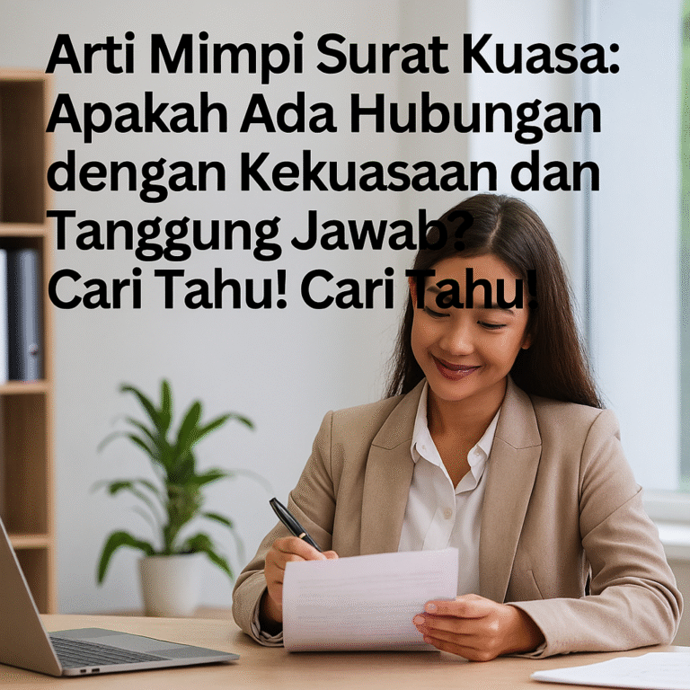 Arti Mimpi Surat Kuasa: Tafsir Lengkap Tentang Kekuasaan dan Tanggung Jawab